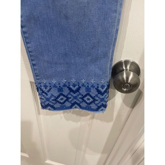 Lauren Ralph Lauren Jeans Women Size 14 Blue Cotton Denim Mid Rise Outdoor Pant - Picture 4 of 9